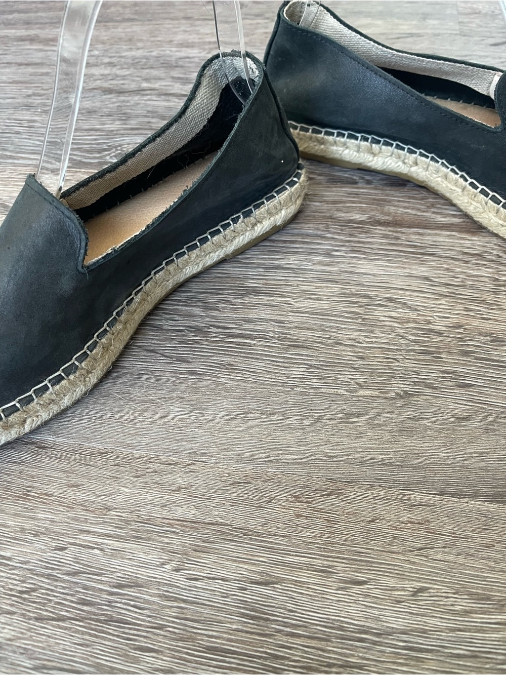Free People | Black Laurel Canyon Flat Espadrille Loafer Sandals Size 37 - Picture 5 of 9